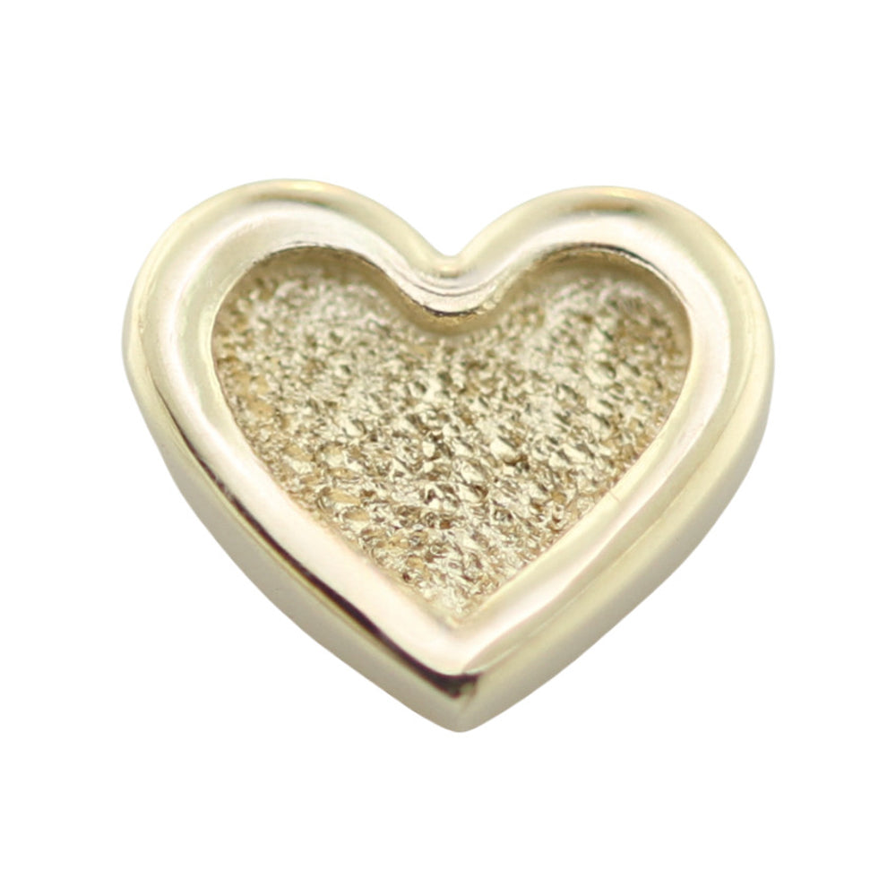 Industrial Strength threadless: Stippled Heart Frame #3 End in Gold ...