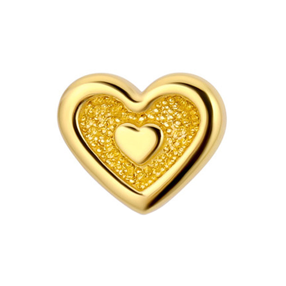 threadless: Stippled HeartnHeart End in Gold