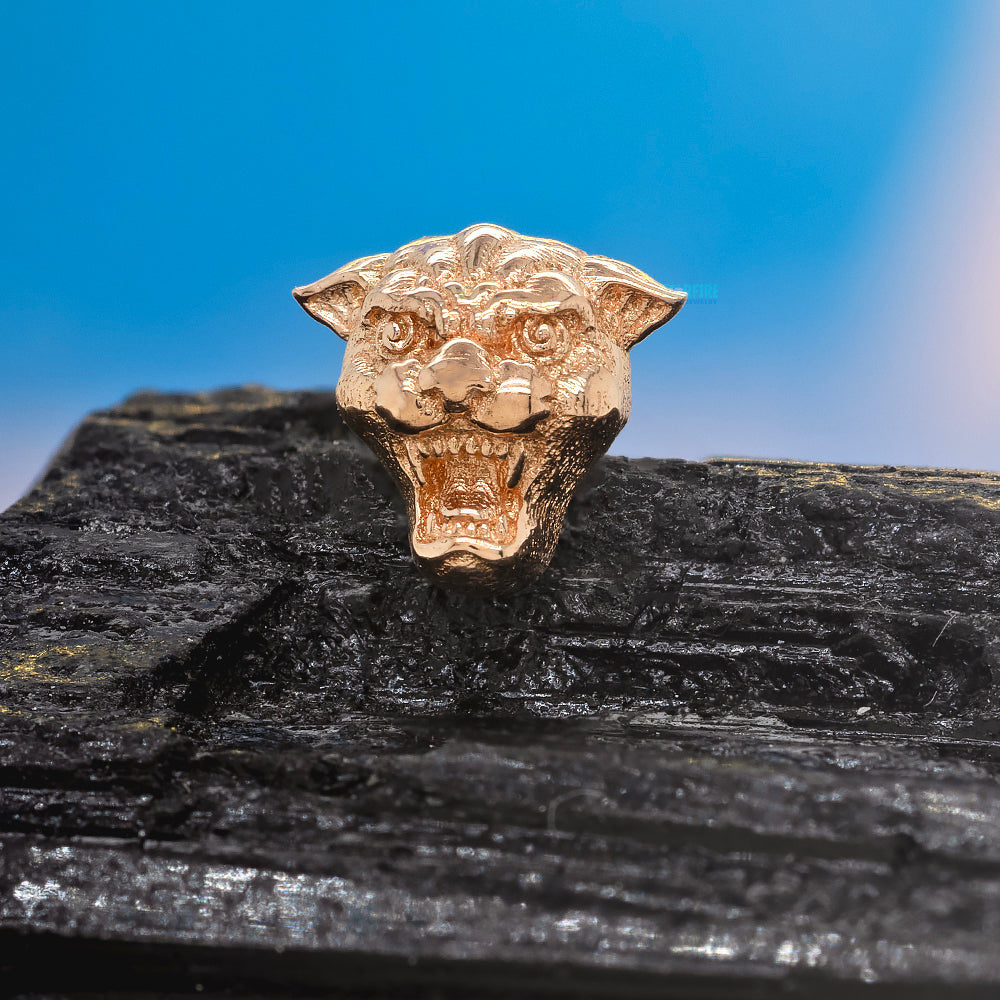 threadless: Panther Head End in Gold