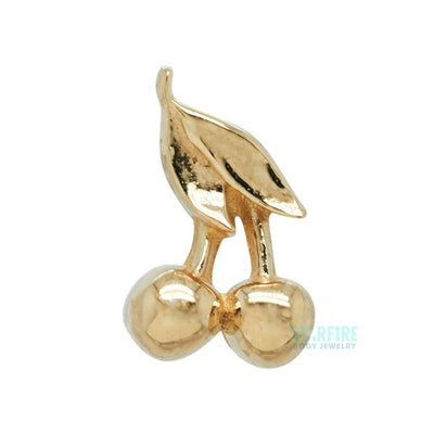 Cherries Threaded End in Gold