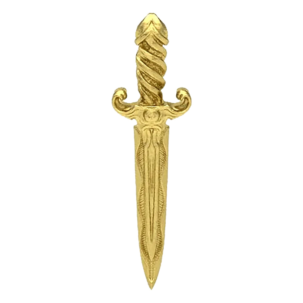 Dagger Straight Threaded End in Gold