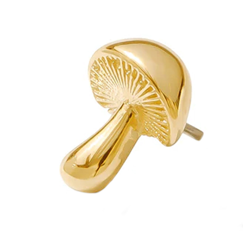 threadless: Mushroom Pin in Gold