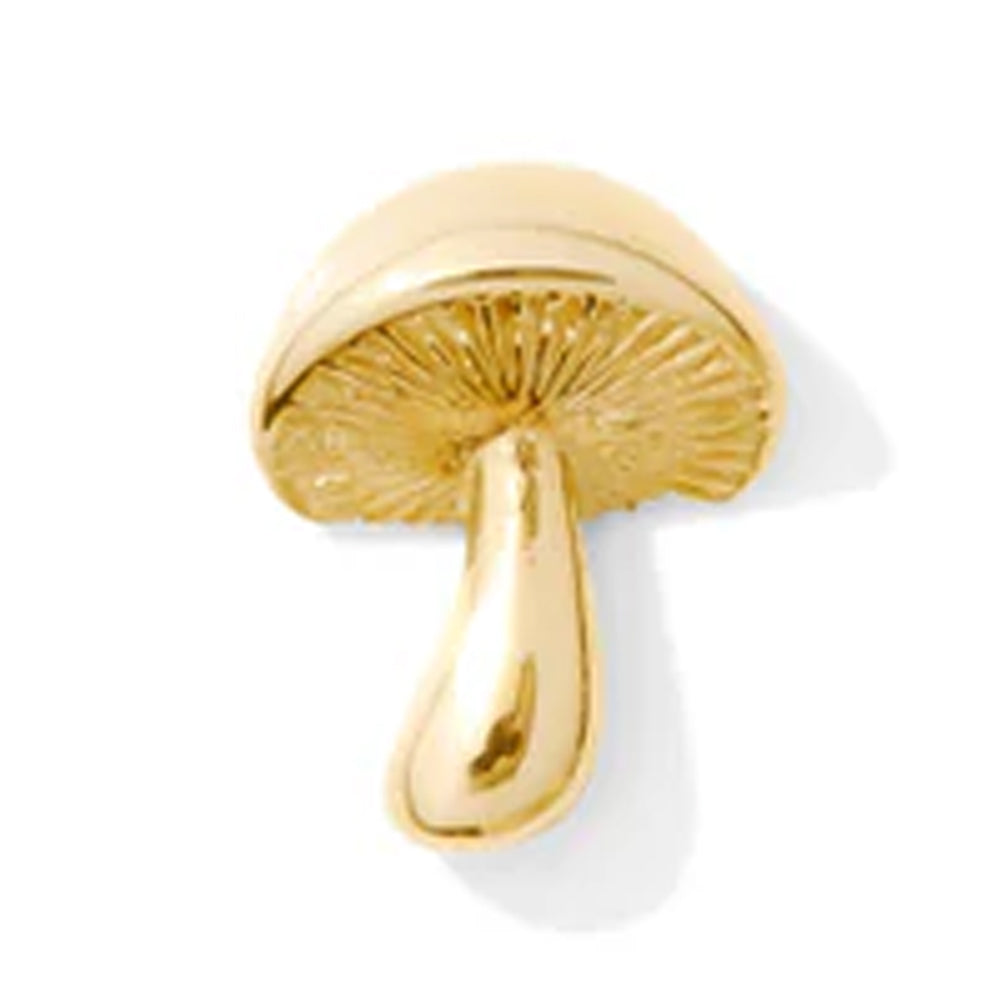 threadless: Mushroom Pin in Gold