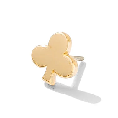 threadless: Clubs Pin in Gold