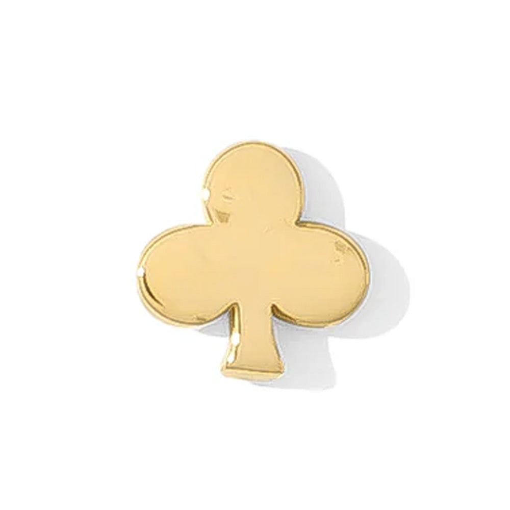 threadless: Clubs Pin in Gold