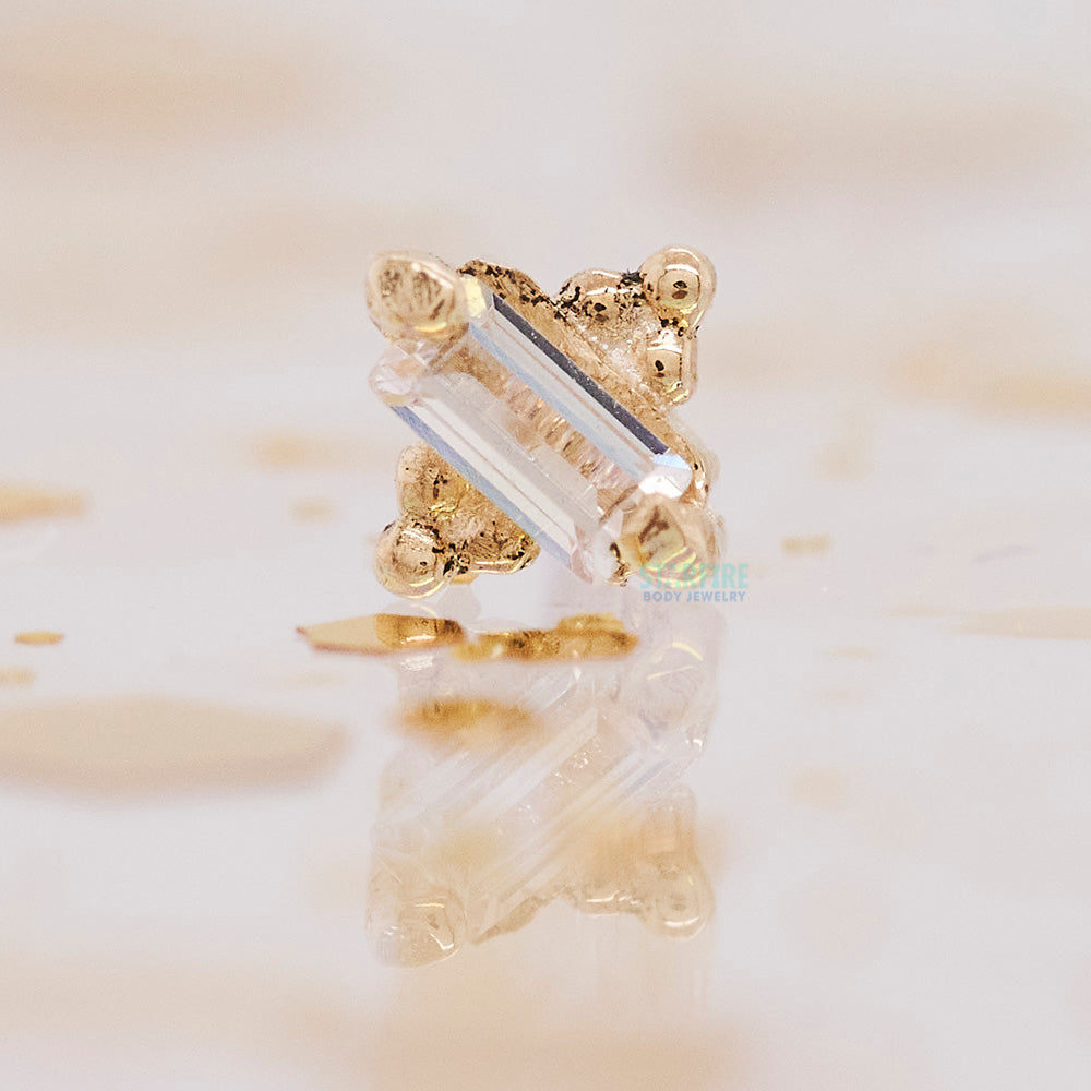 threadless: "Juliette" Pin in Gold with Gemstone
