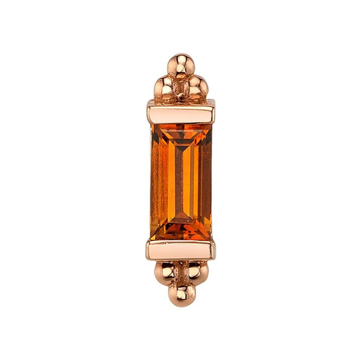 threadless: "Siva" Pin in Gold & Platinum with Madeira Citrine
