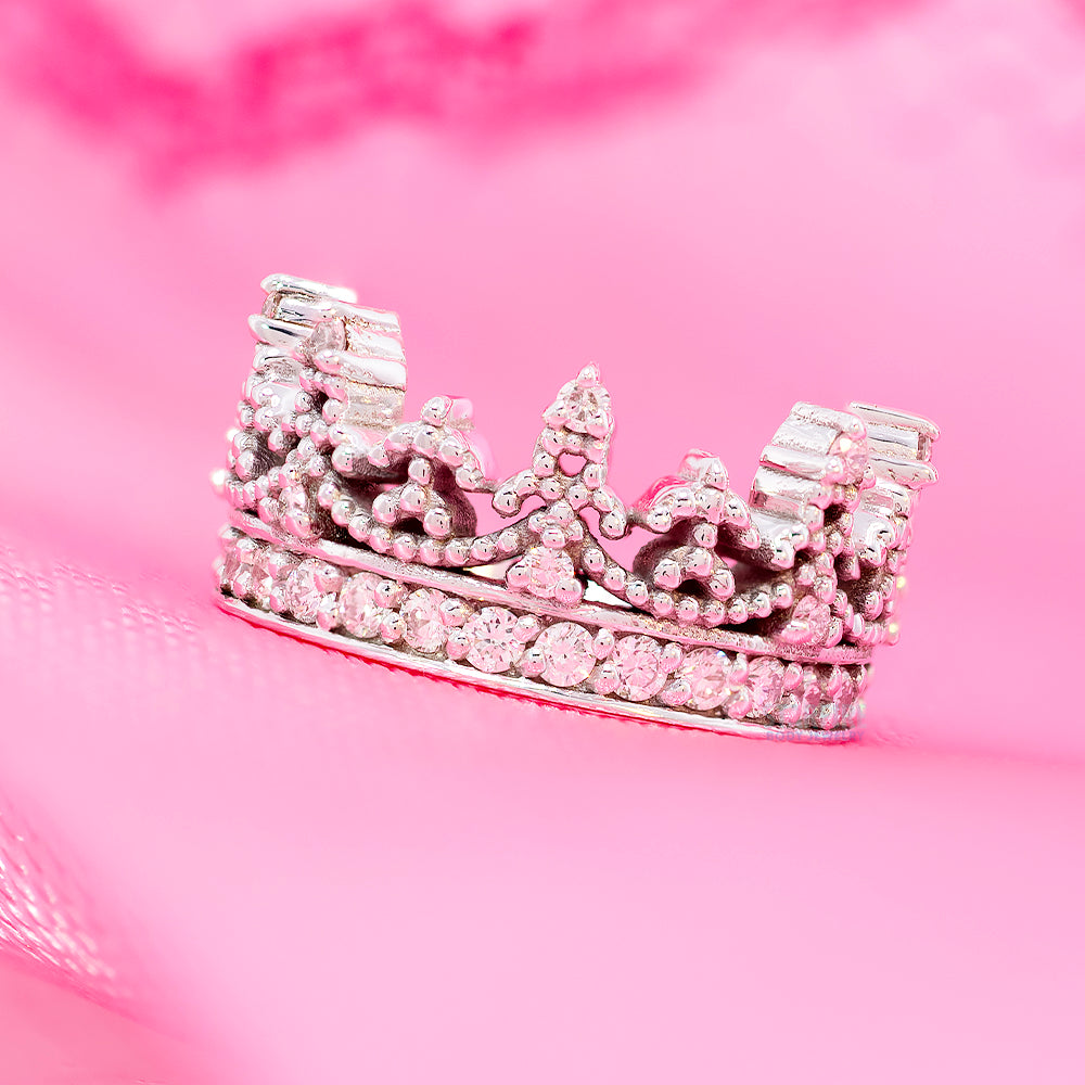 "Dress You Up" Hinge Ring in Gold & Platinum with DIAMONDS