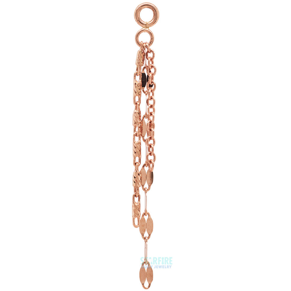 "Cosmos" Chain Charm in Gold