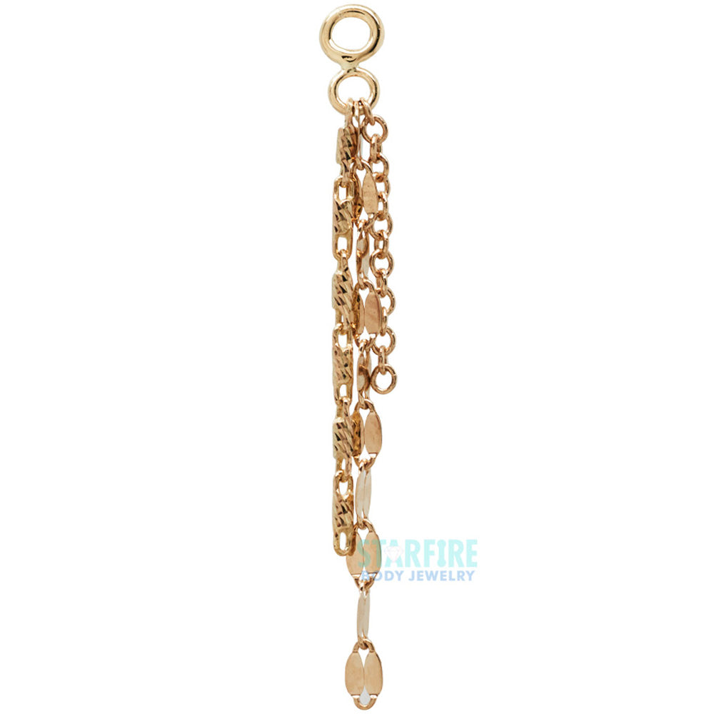 "Cosmos" Chain Charm in Gold