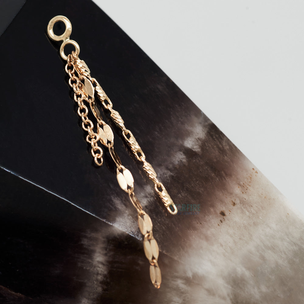 "Cosmos" Chain Charm in Gold