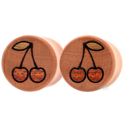 Cherry Wood Inlay Plugs