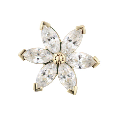 threadless: "Asphodel" with Faceted Gems End in Gold