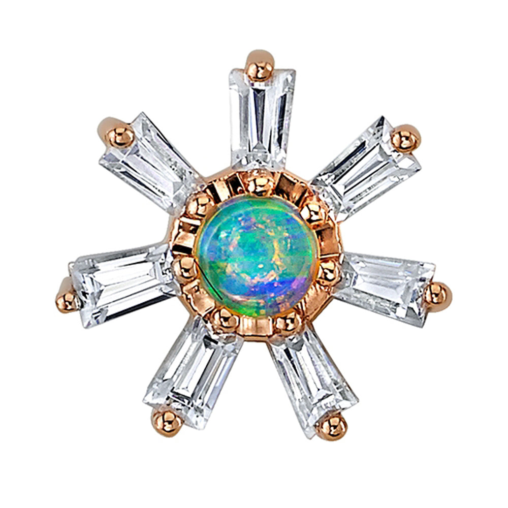 BVLA - Body Vision "Shine" Threaded End in Gold with Diamond & Genuine ...
