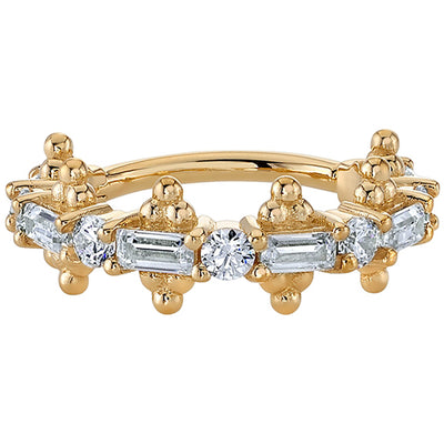 "Closer" Hinge Ring in Gold with DIAMONDS