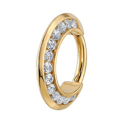 "Breathless" Hinge Ring in Gold with DIAMONDS