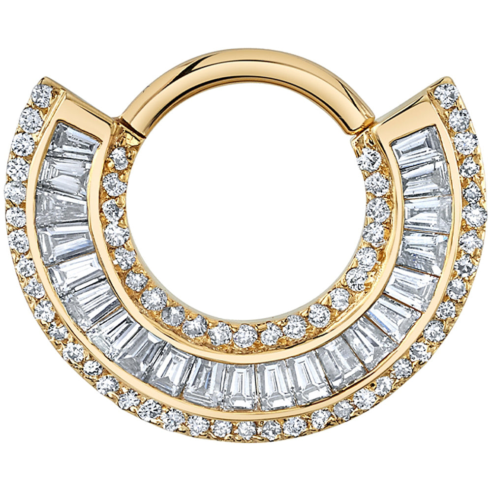 "Eros" Hinge Ring in Gold with DIAMONDS