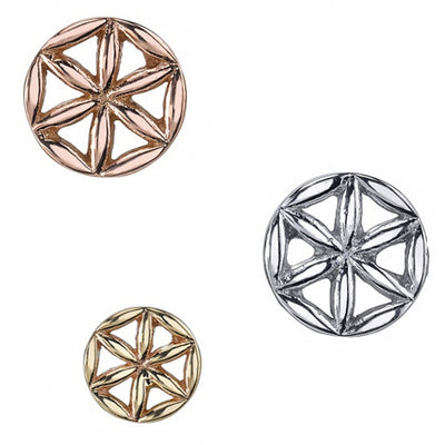 threadless: "Flower of Life" Pin in Gold