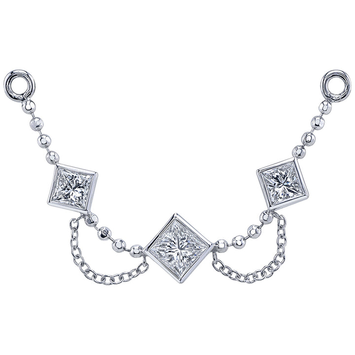 "Zephyr" Chain Attachment in Gold with DIAMONDS