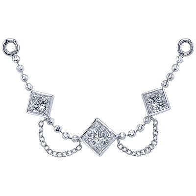"Zephyr" Chain Attachment in Gold with DIAMONDS