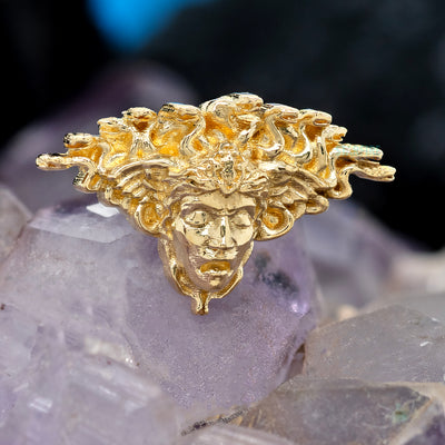 threadless: "Medusa Dead" End in Gold