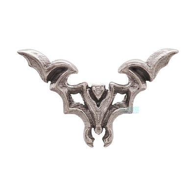 "Bat Inflight" Threaded End in Gold