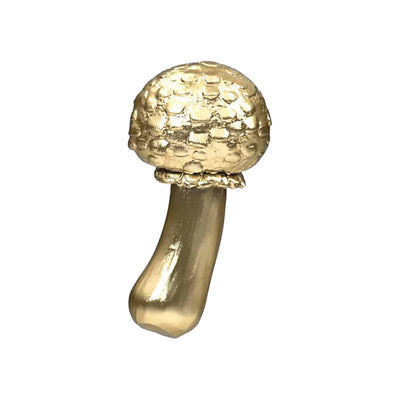 "Mushroom 03" Threaded End in Gold