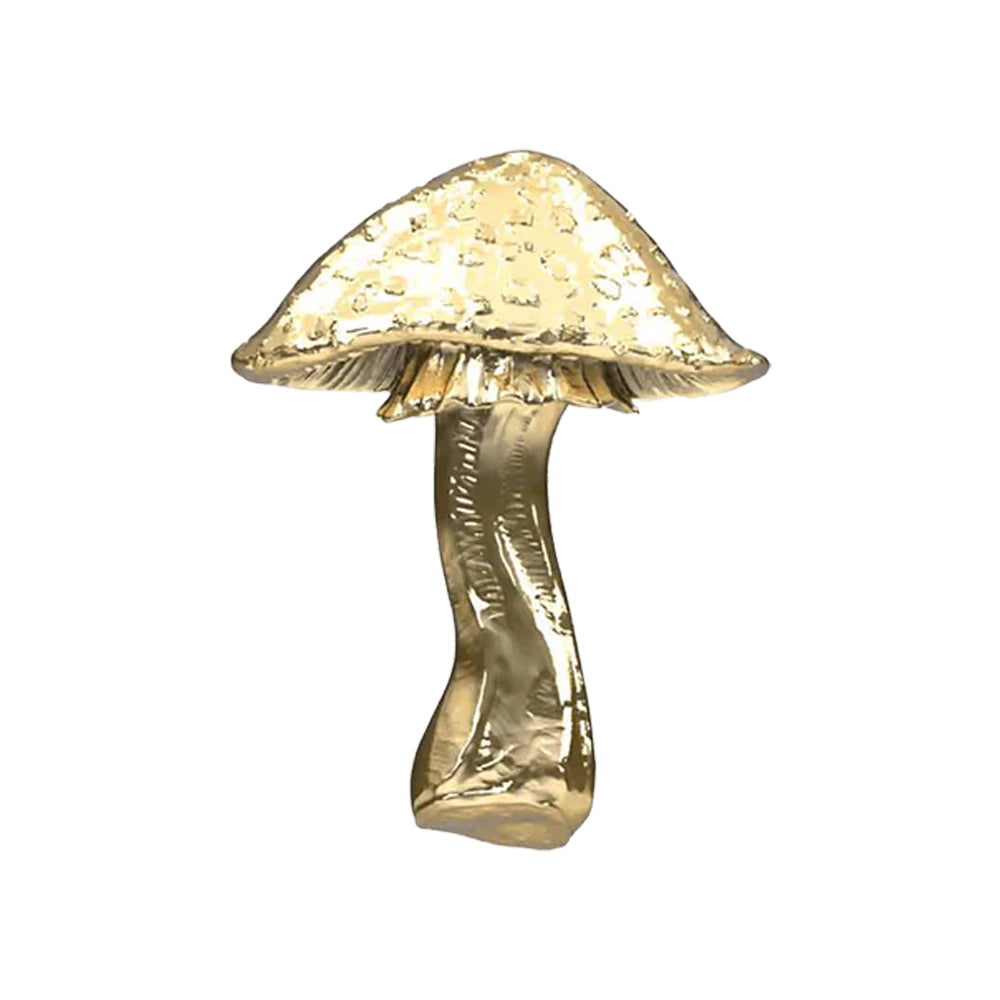 "Mushroom 04" Threaded End in Gold