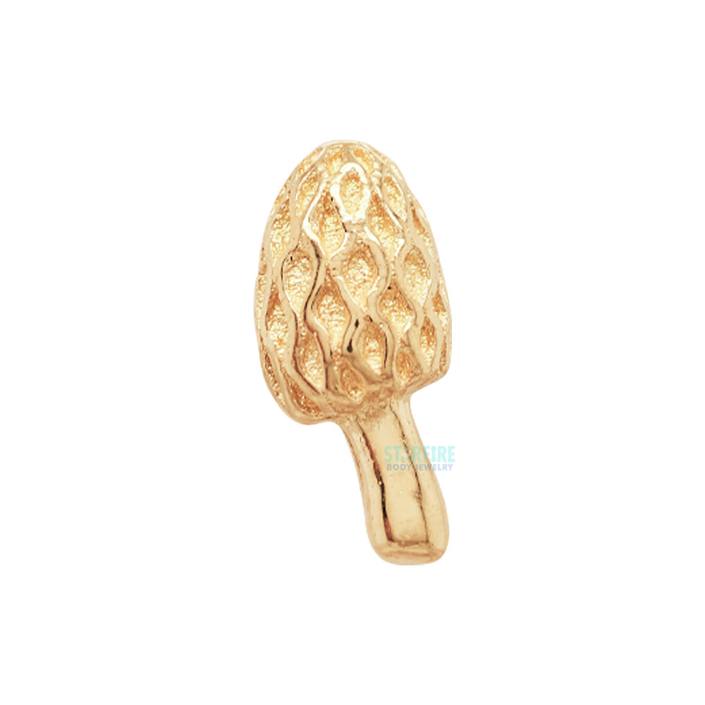 "Mushroom 08" Threaded End in Gold