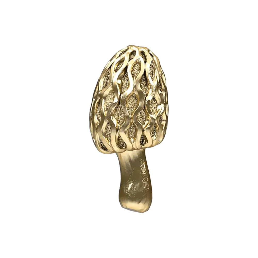 "Mushroom 08" Threaded End in Gold