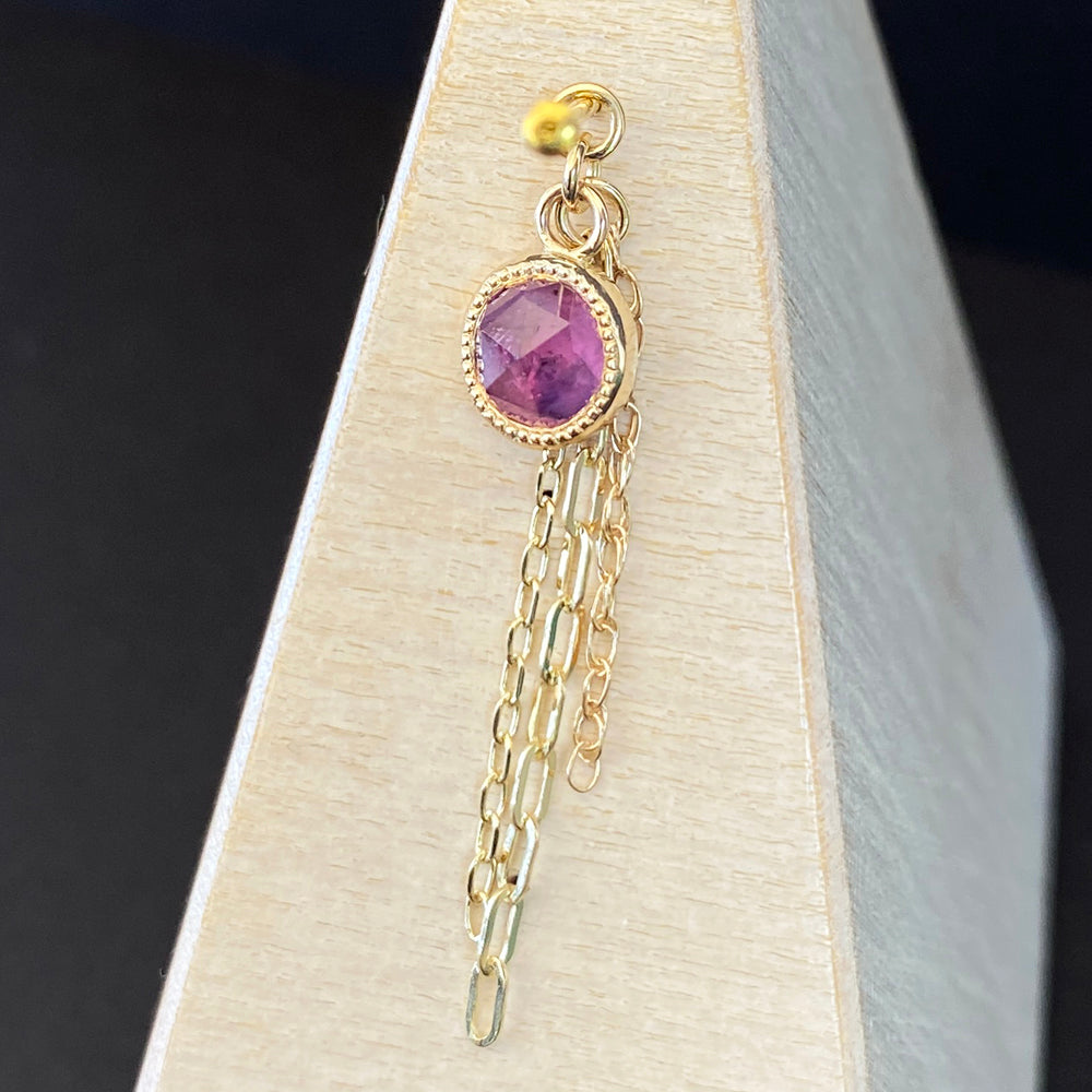 Winza Sapphire Chain Charm in Gold