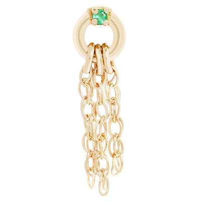 threadless: "Vega" End in Gold with Tsavorite