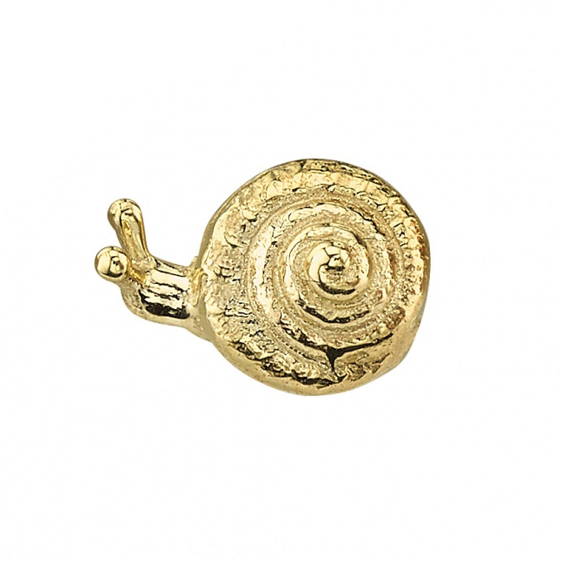 Snail Threaded End in Gold