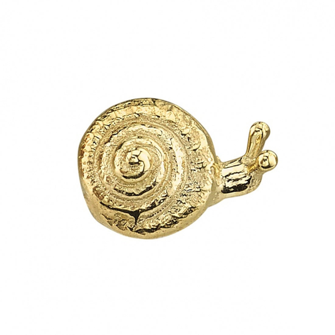 Snail Threaded End in Gold