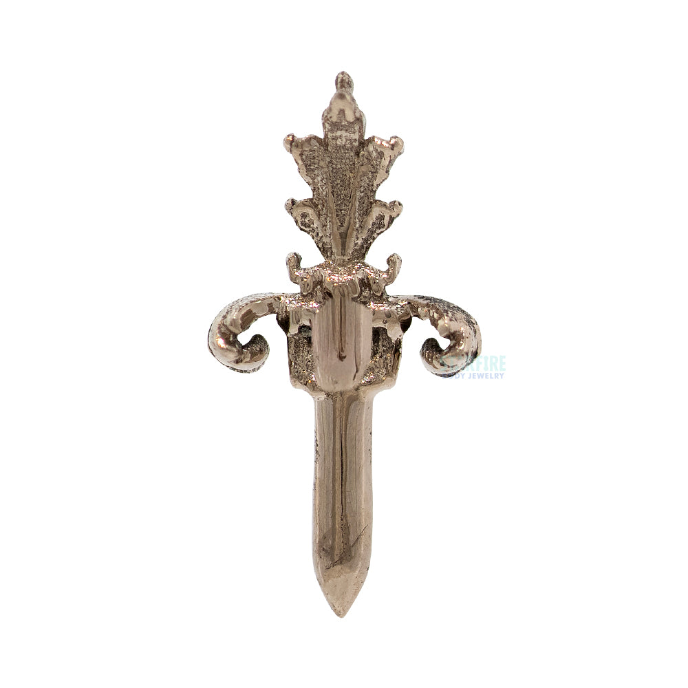 "Royal Dagger" Threaded End in Gold