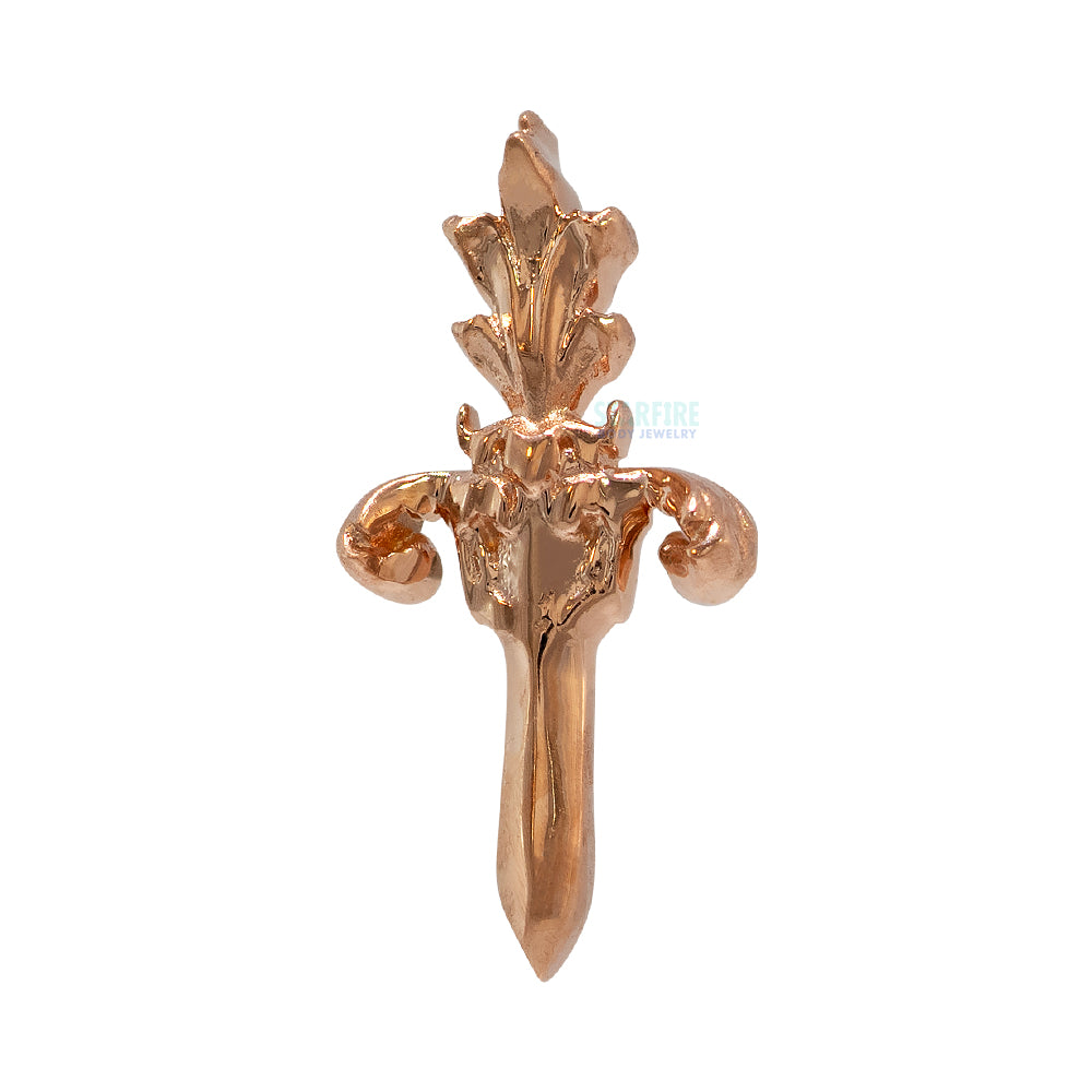 "Royal Dagger" Threaded End in Gold