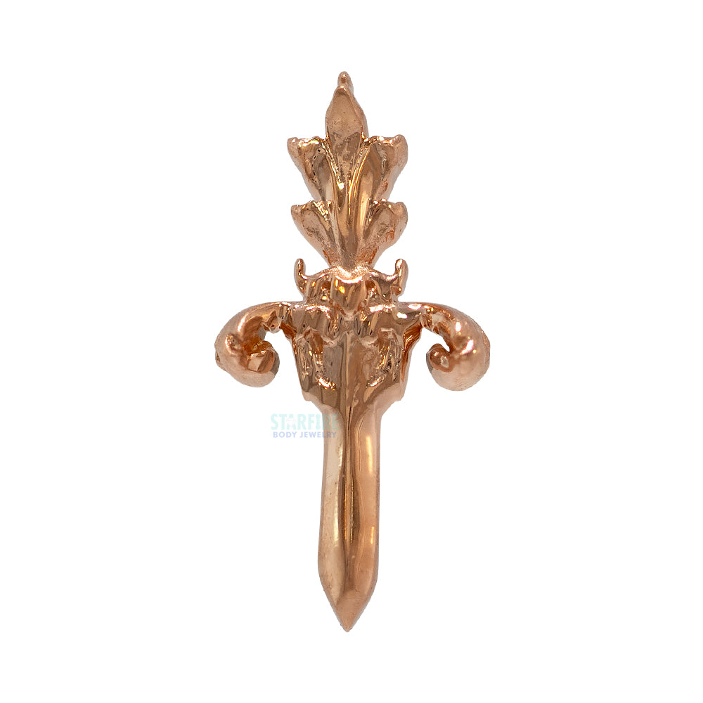 "Royal Dagger" Threaded End in Gold