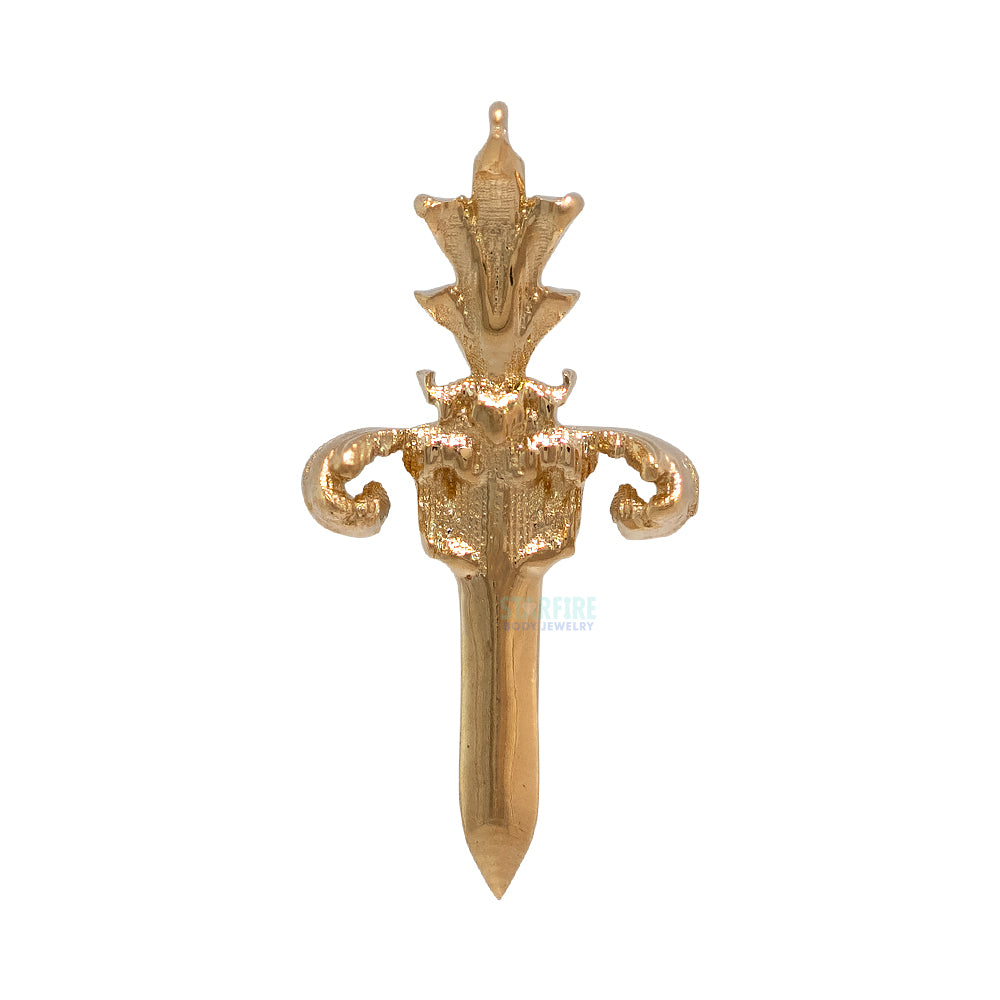 threadless: "Royal Dagger" End in Gold