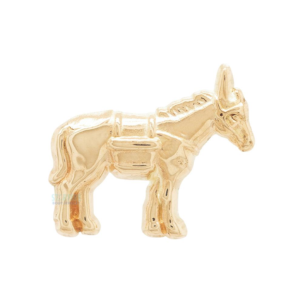 Donkey Threaded End in Gold