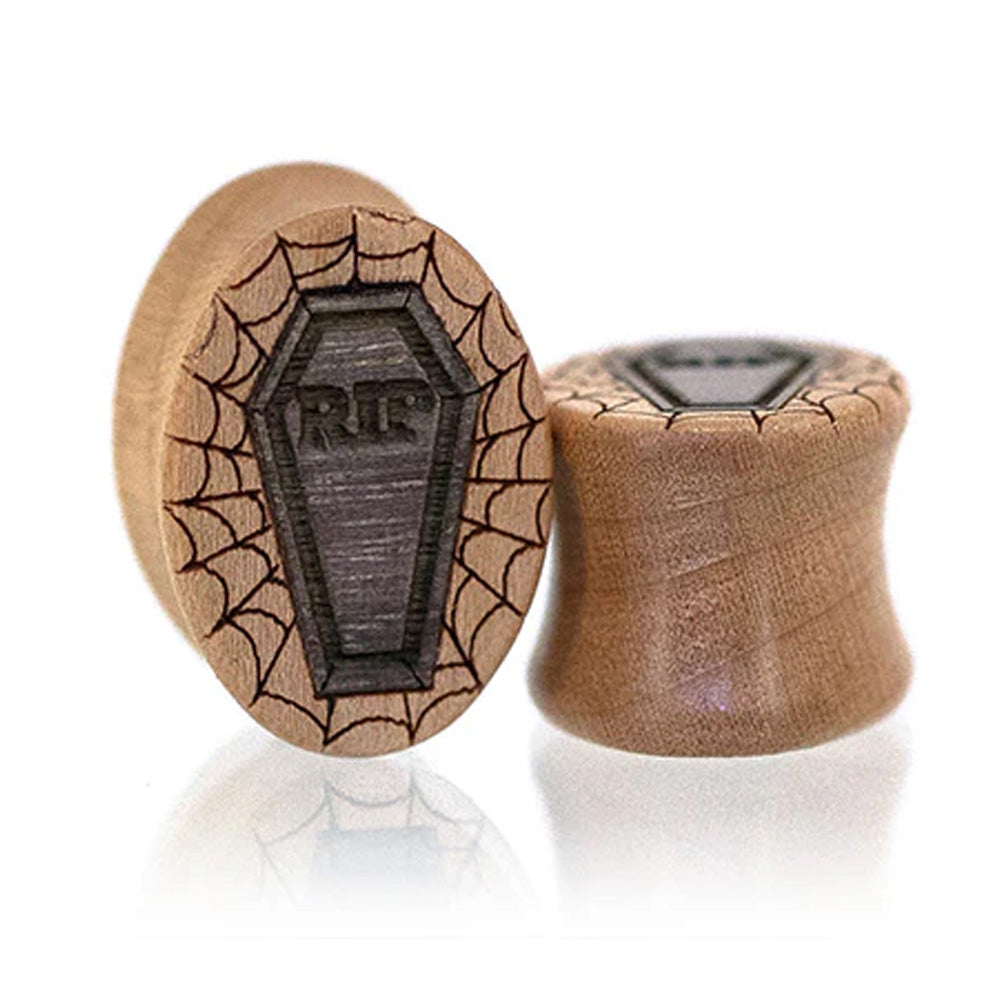 Coffin Wood Oval Plugs