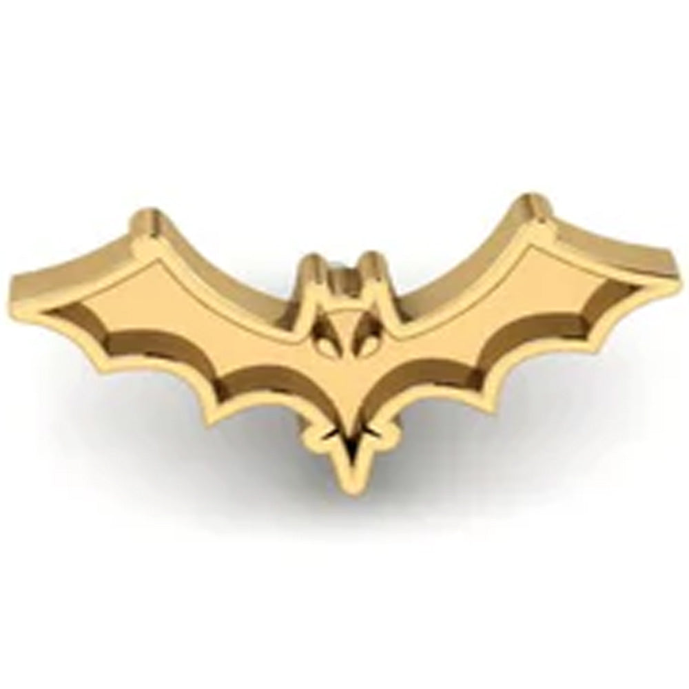 Bat Threaded End in Gold