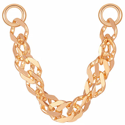 Diamond Cut Singapore Chain Attachment in Gold