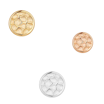 threadless: Hammered Disk End in Gold