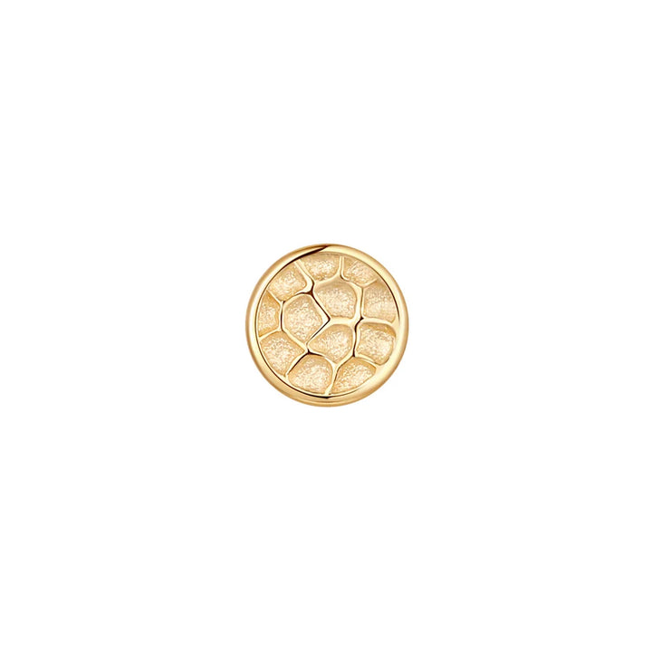 threadless: Hammered Disk End in Gold