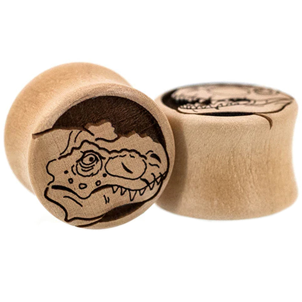 T. Rex Wood Plugs