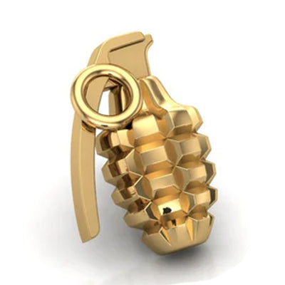 Grenade Threaded End in Gold