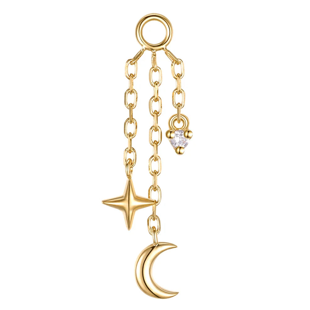 "Cassiopeia" Chain Charm with Diamond