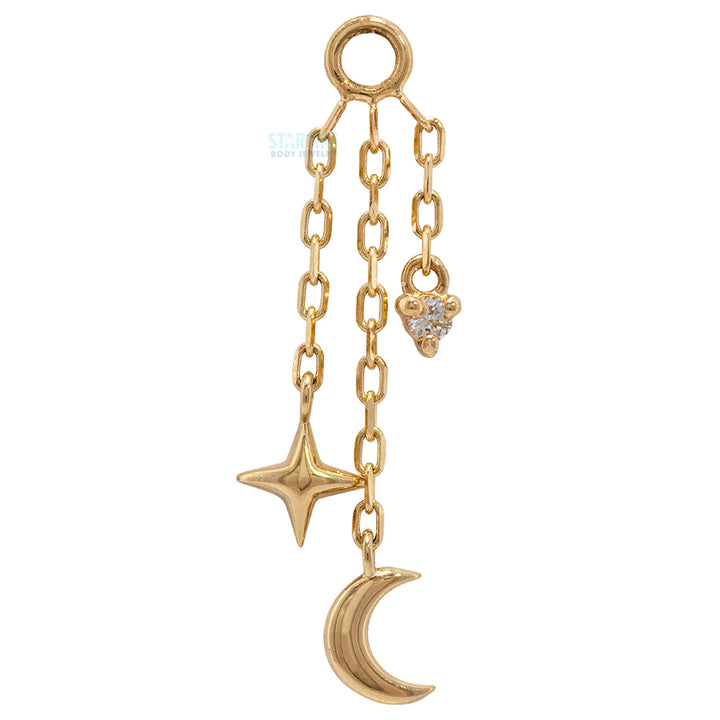 "Cassiopeia" Chain Charm with Diamond