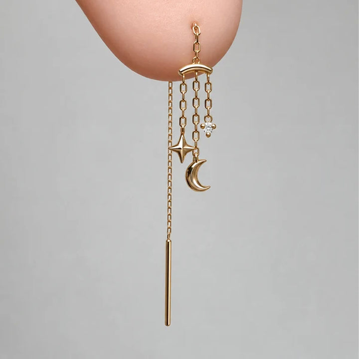 "Cassiopeia" Threader in Gold with Diamond