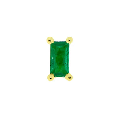 threadless: "Joey" End in Gold with Faceted Genuine Gemstones